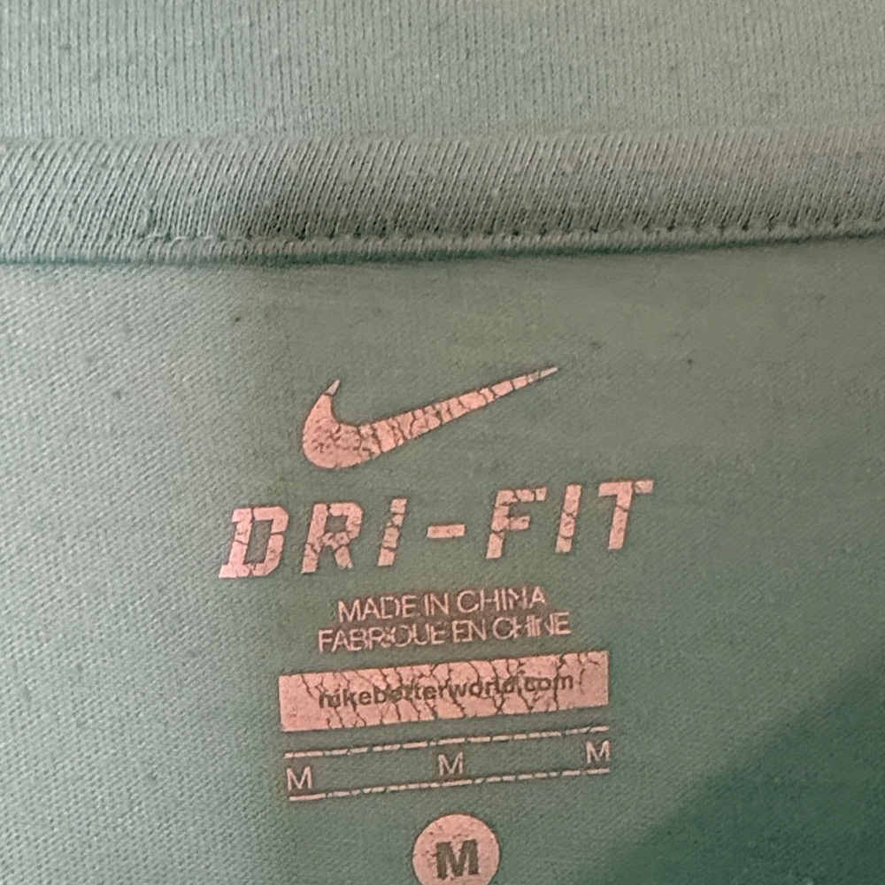 Women's Aqua Nike Dry Fit Long Sleeve Top - Picture 2 of 4